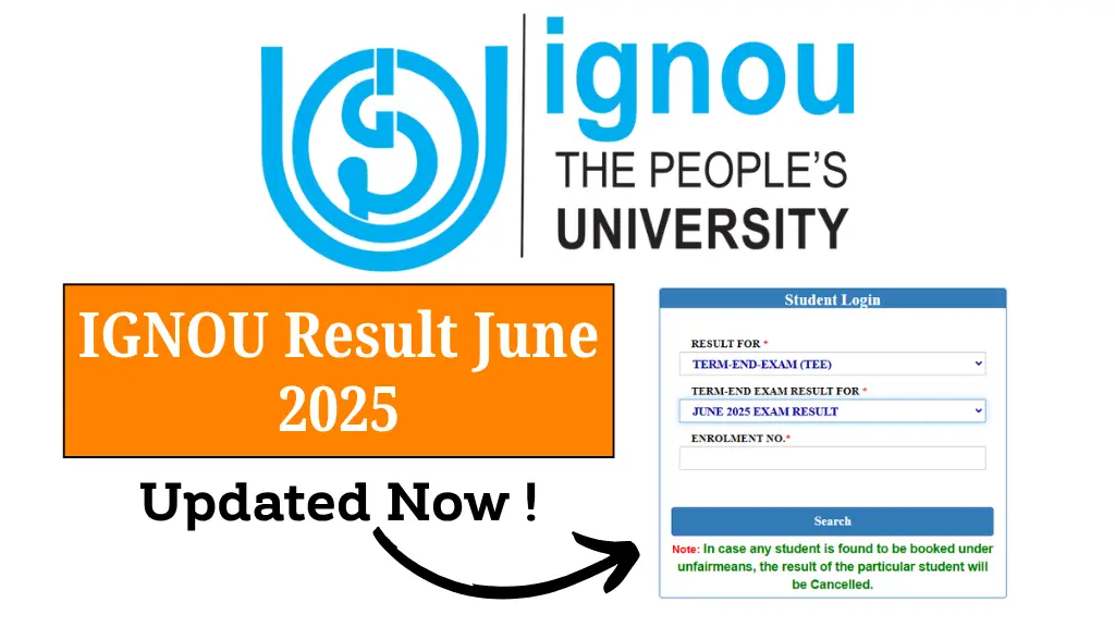 IGNOU Result June 2025