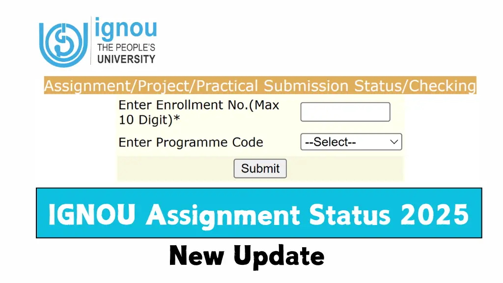 IGNOU Assignment Status 2025